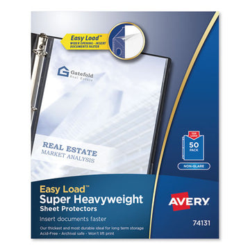 Avery® Top-load Poly Sheet Protectors, Heavy Gauge, Letter, Nonglare, 50-box freeshipping - TVN Wholesale